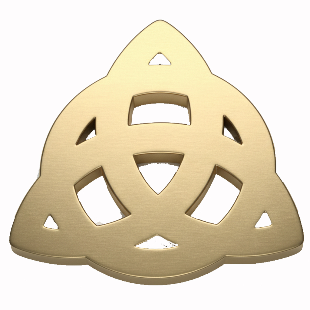 Charm dental oro Triqueta
