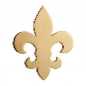 Charm dental oro flor de lis